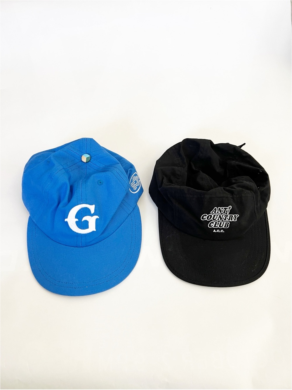 Gardens & Seeds Blue 'G' Cap & Anti Country Club Tokyo Black Cap